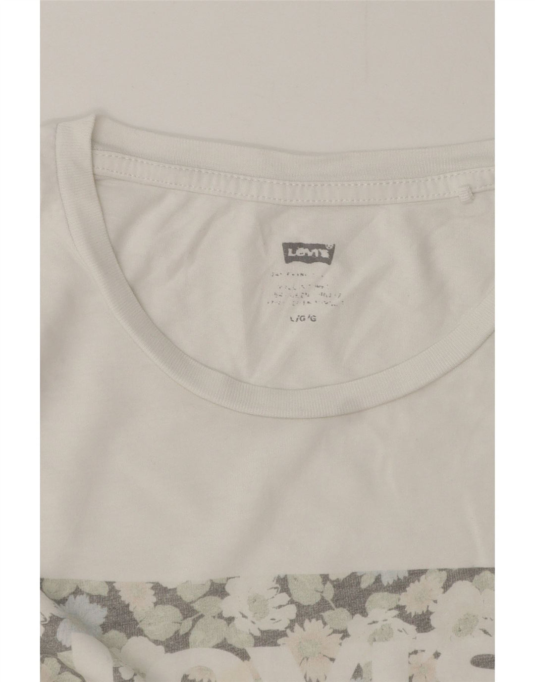 Tricou grafic Levi's pentru femei Top UK 16 Large White