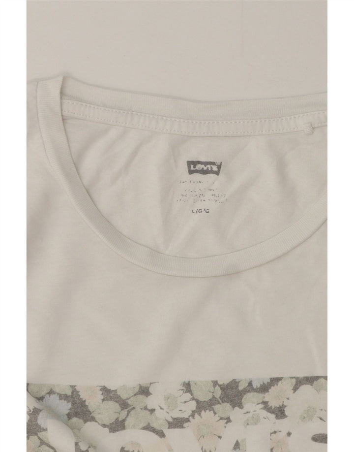 Tricou grafic Levi's pentru femei Top UK 16 Large White