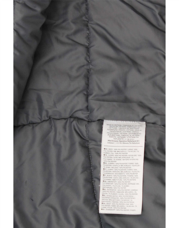 Jachetă căptușită cu glugă pentru bărbați Nike UK 40 Poliester negru mare
