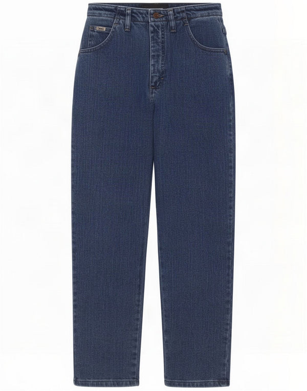 Lee Womens Relaxed Fit Tapered Jeans US 10 Large W29 L30 Blue Cotton