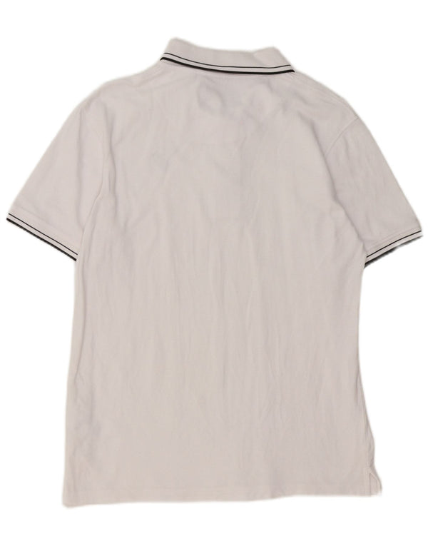 Tricou polo pentru bărbați Lyle & Scott, bumbac alb mare