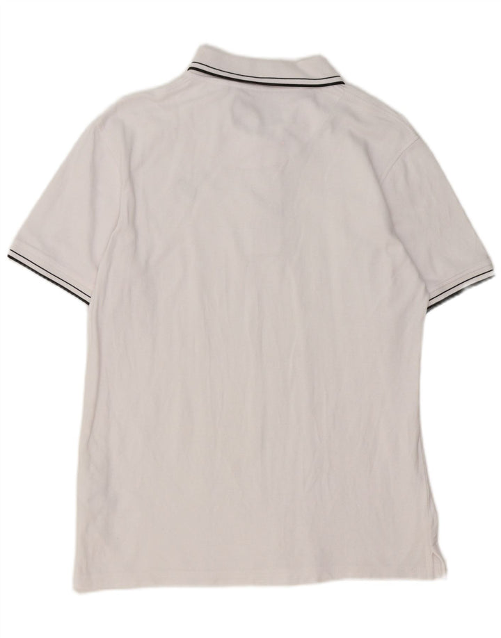 Tricou polo pentru bărbați Lyle & Scott, bumbac alb mare
