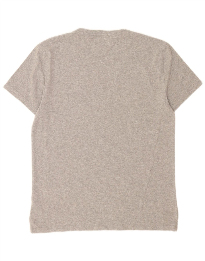 Tricou grafic Tommy Hilfiger pentru bărbați, cu croială normală, din bumbac, gri mediu