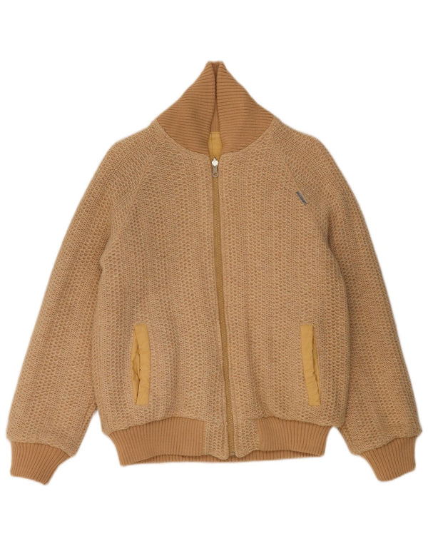 Pulover cardigan reversibil, vintage, pentru bărbați, IT 44 XS, bej, bumbac