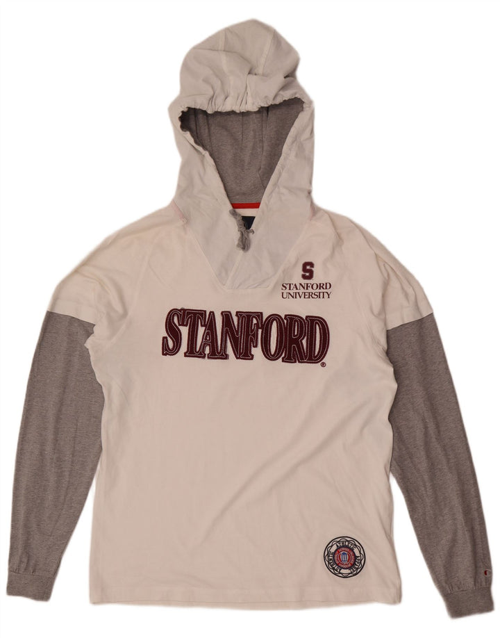 Champion pentru bărbați Stanford University Top grafic cu mânecă lungă XL, alb