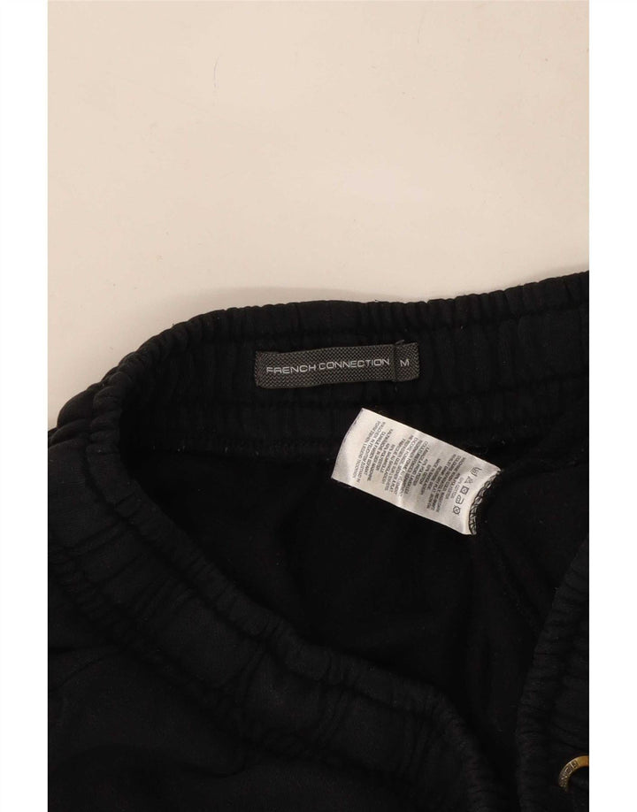 Pantaloni scurți sport pentru bărbați French Connection, bumbac mediu negru