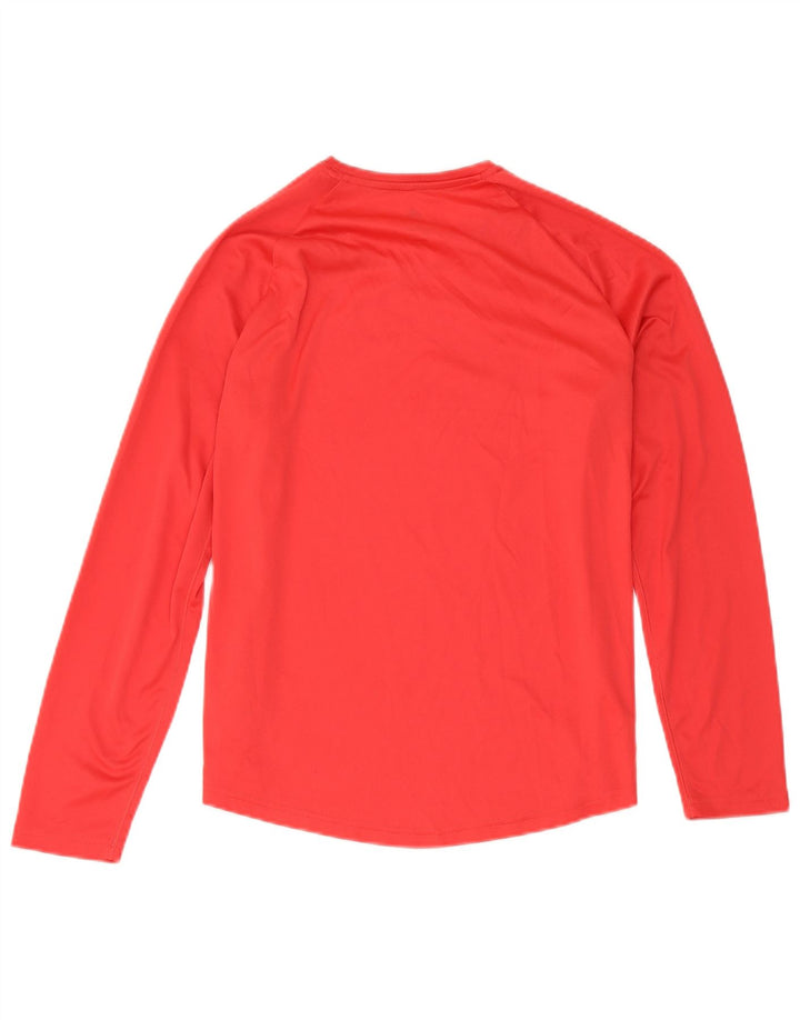 Adidas Climalite Top cu mânecă lungă pentru femei Marea Britanie 16/18 Poliester roșu mare