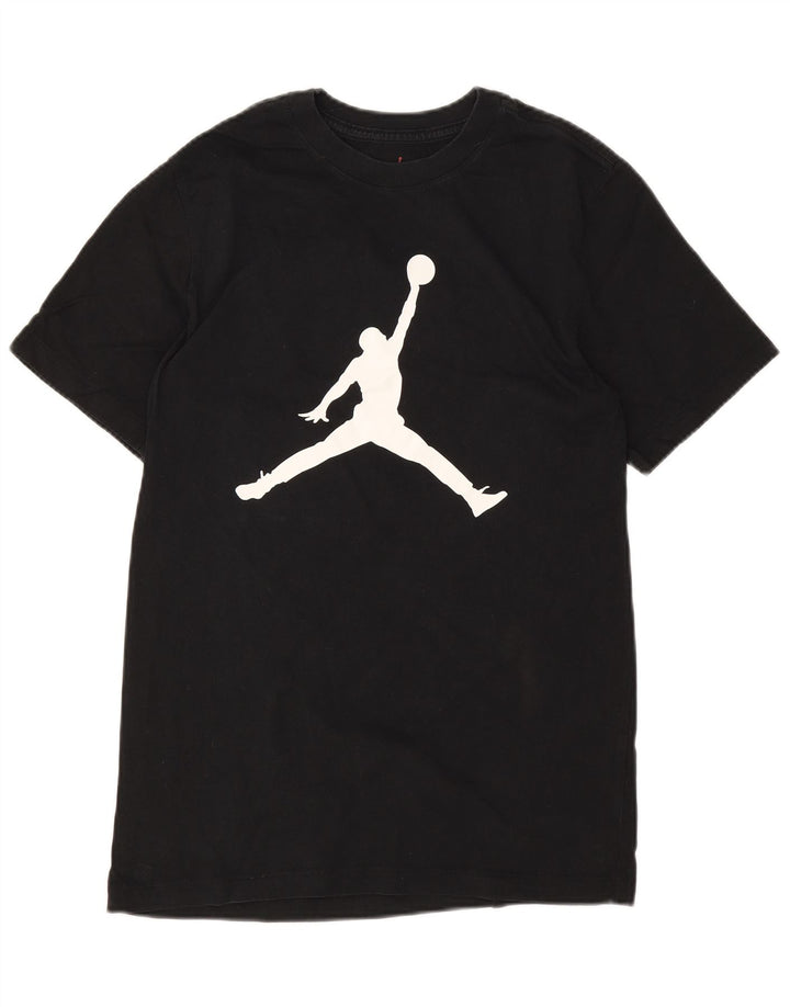 Tricou grafic Jordan pentru bărbați, cu croiala standard, Top mic, negru