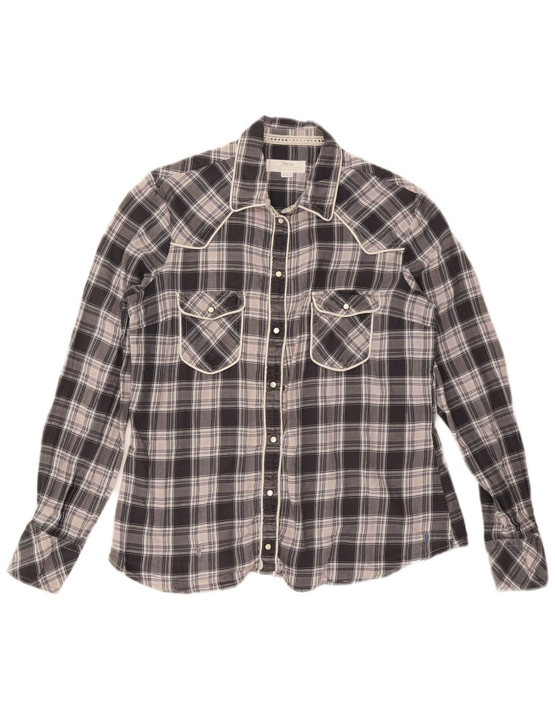 Cămașă Marlboro Classics pentru femei IT 46 Large Black Check