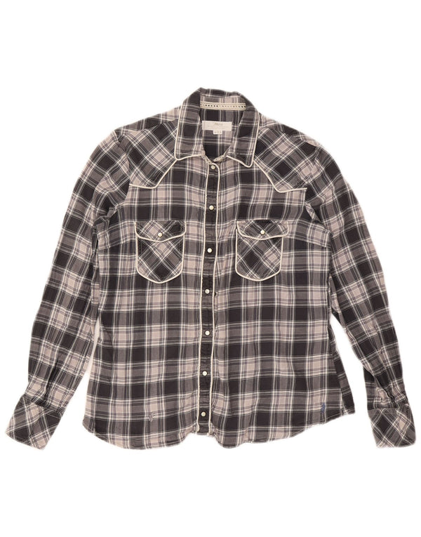 Cămașă Marlboro Classics pentru femei IT 46 Large Black Check