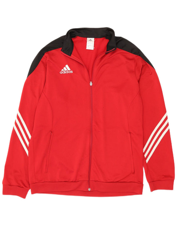 Jachetă de trening pentru bărbați Adidas, mare, roșu, poliester