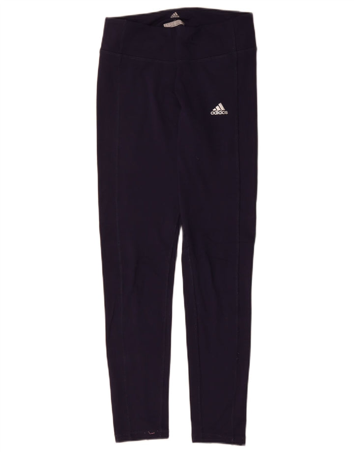 Leggings Climawarm ADIDAS pentru femei Marea Britanie 8/10 Poliester bleumarin mic