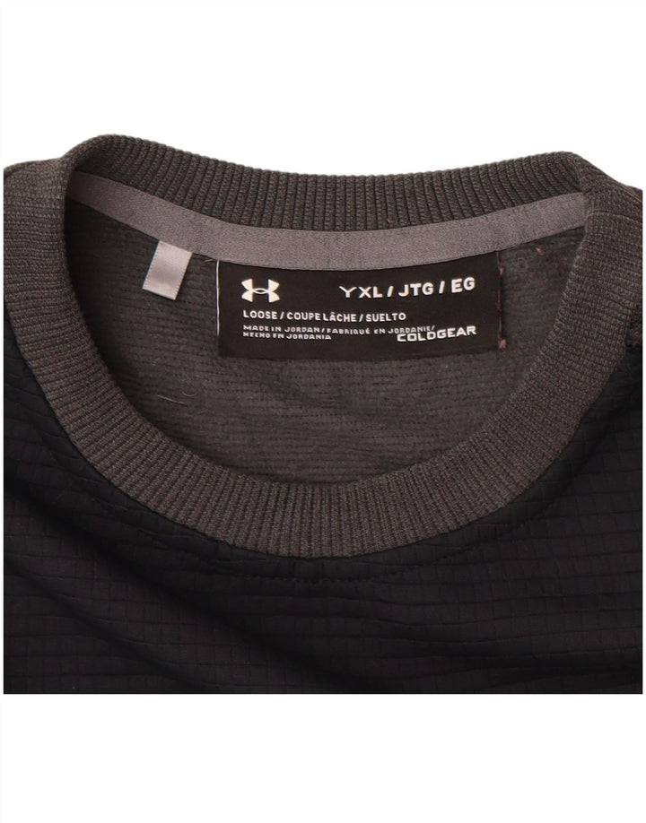 UNDER ARMOUR Băieți Cold Gear Hanorac Pulover 13-14 Ani XL Gri