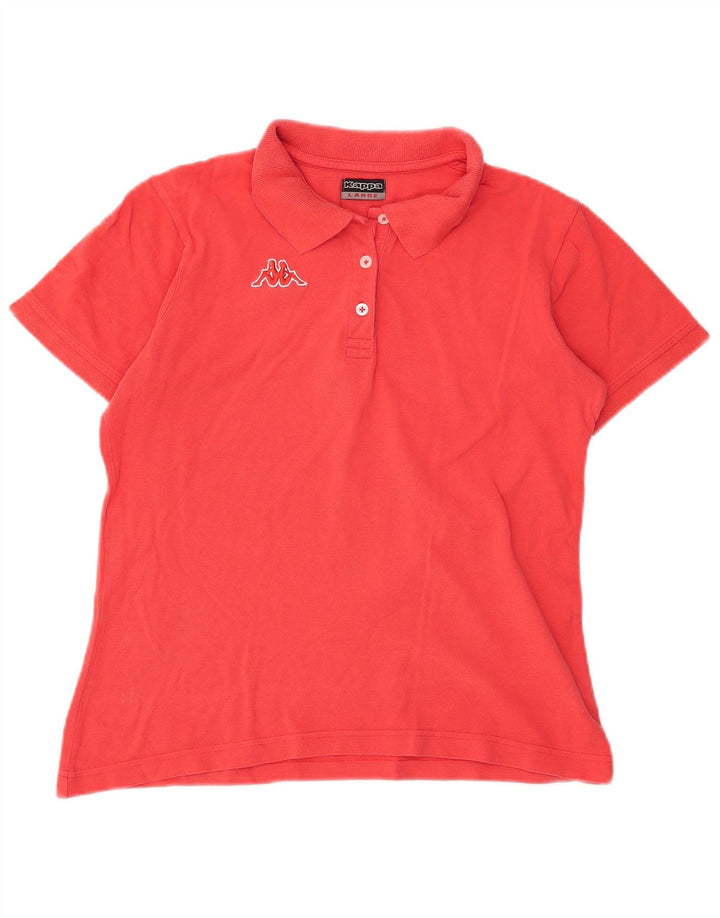 Tricou polo Kappa pentru femei UK 16, mare, roșu, bumbac