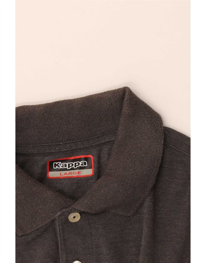Tricou polo pentru bărbați Kappa, mare, gri