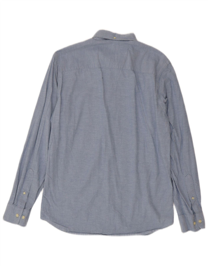 Cămașă Jack & Jones pentru bărbați, bumbac albastru mediu