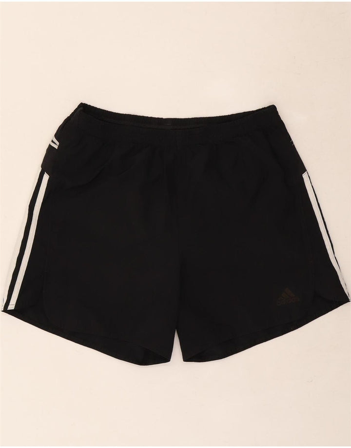 Pantaloni scurți sport pentru bărbați Adidas Climalite, poliester mediu negru