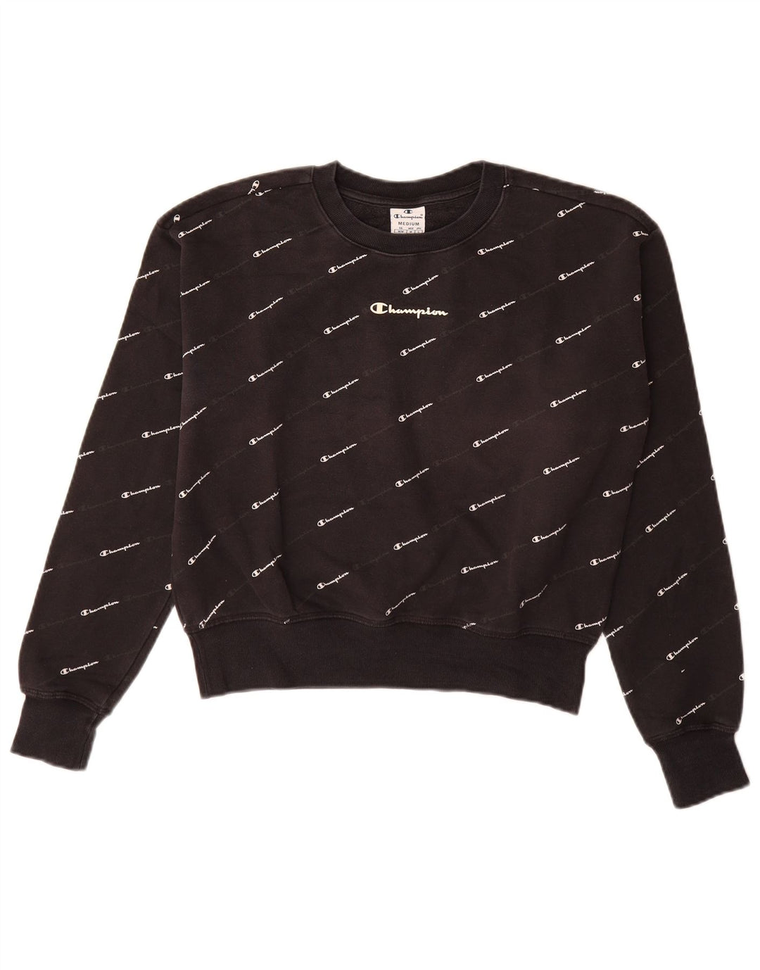 Pulover cu grafic pentru femei CHAMPION UK 14 Medium Negru