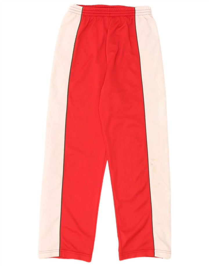 Pantaloni de trening Vintage pentru femei IT 40 Poliester color bloc roșu mic