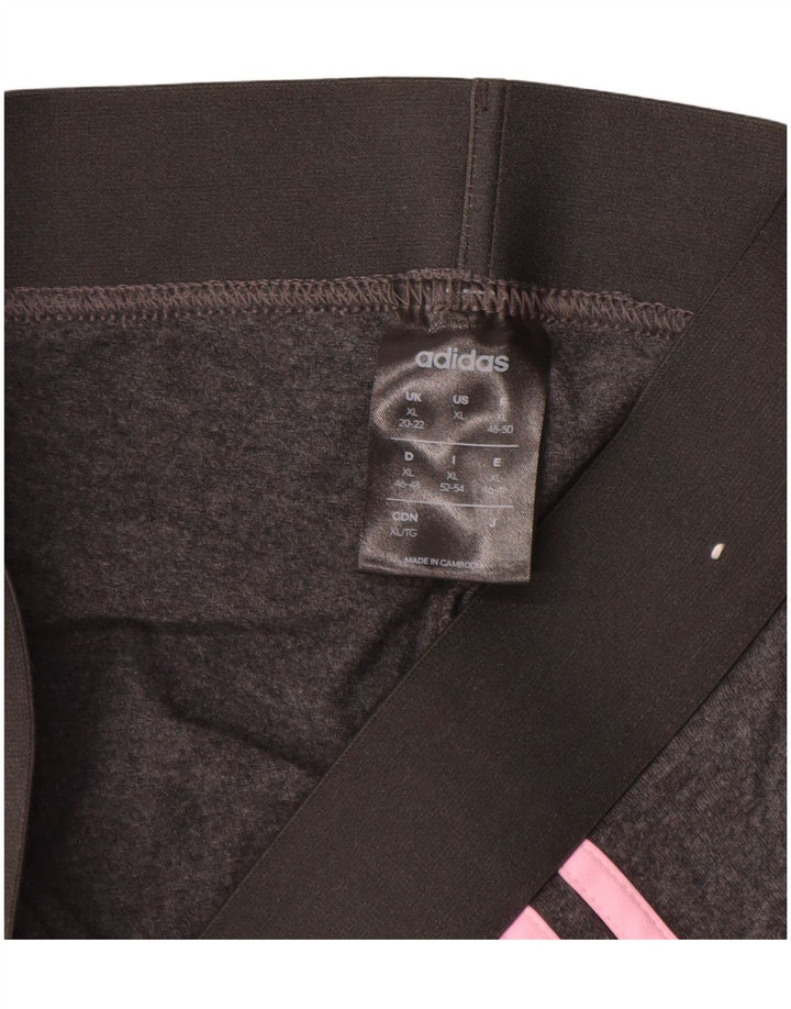 Leggings pentru femei ADIDAS UK 20/22 XL bumbac gri