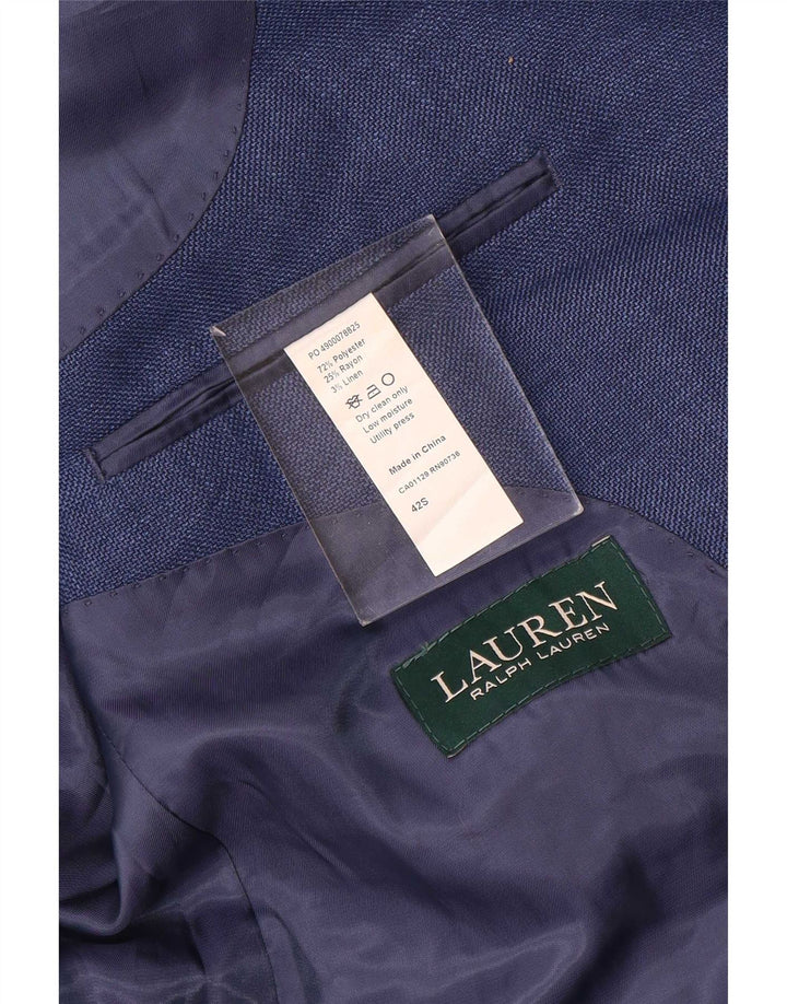 Jachetă pentru bărbați Ralph Lauren cu 2 nasturi, UK 42 XL, poliester albastru