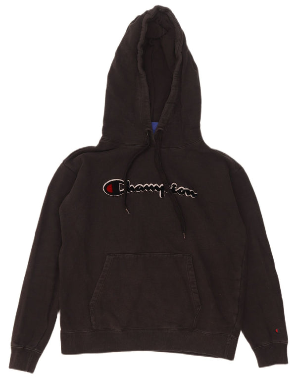 Pulover cu glugă supradimensionat pentru femei Champion UK 6 XS Bumbac negru