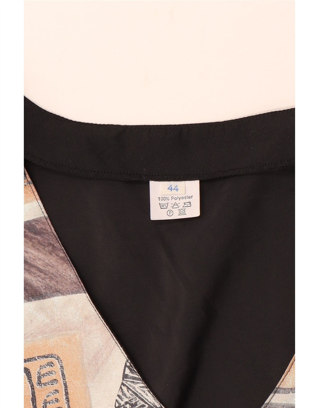 Vestă pentru femei VINTAGE cu model abstract EU 44 Poliester maro mare