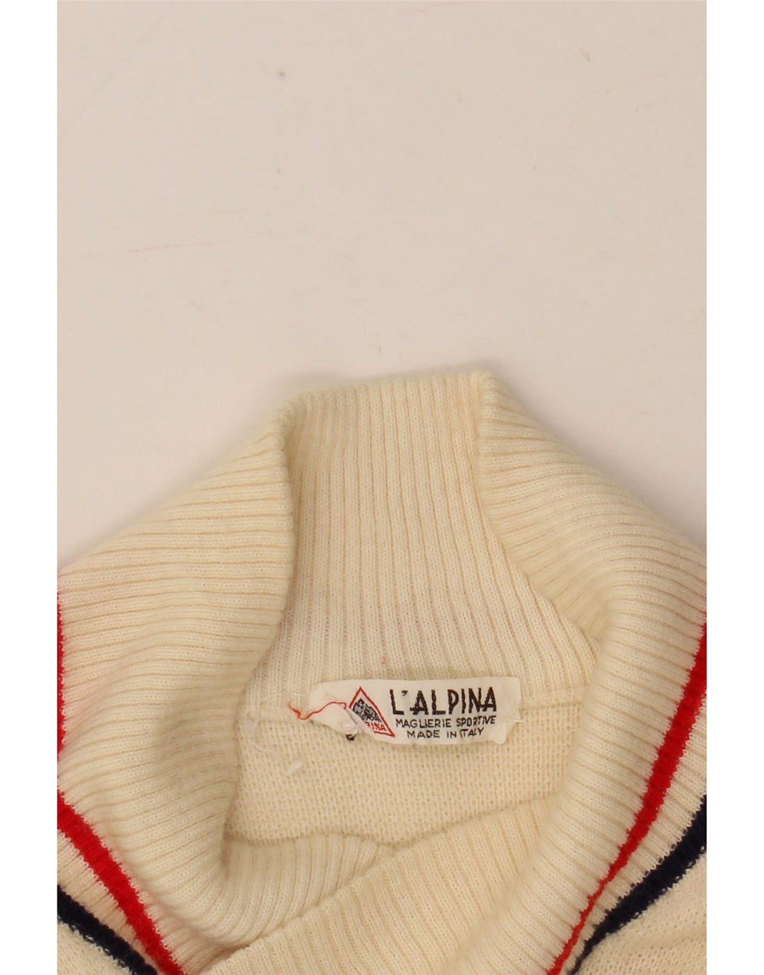 AUSTRALIAN L'ALPINA Pulover cu decolteu în V pentru femei UK 12 Medium Off White