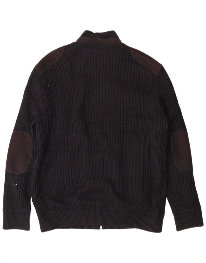 Pulover cardigan pentru bărbați Pierre Cardin IT 56 XL Poliester negru