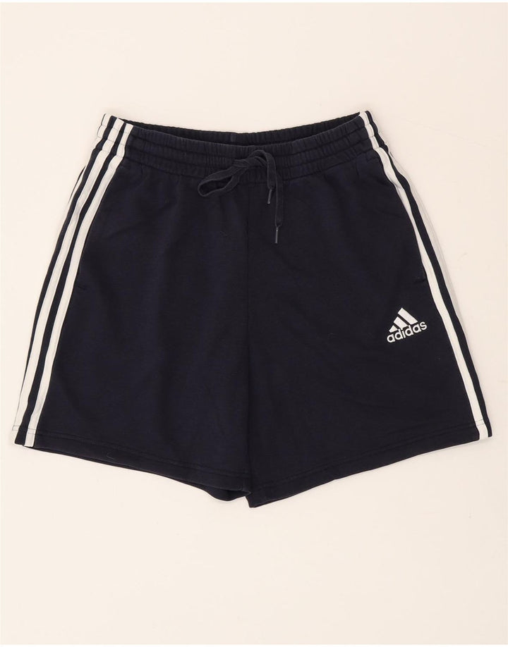 Pantaloni scurți sport Adidas pentru bărbați, bumbac mediu, albastru bleumarin