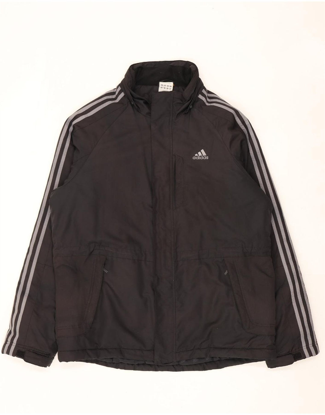 Jachetă ADIDAS pentru bărbați, UK 40, mare, negru, poliester