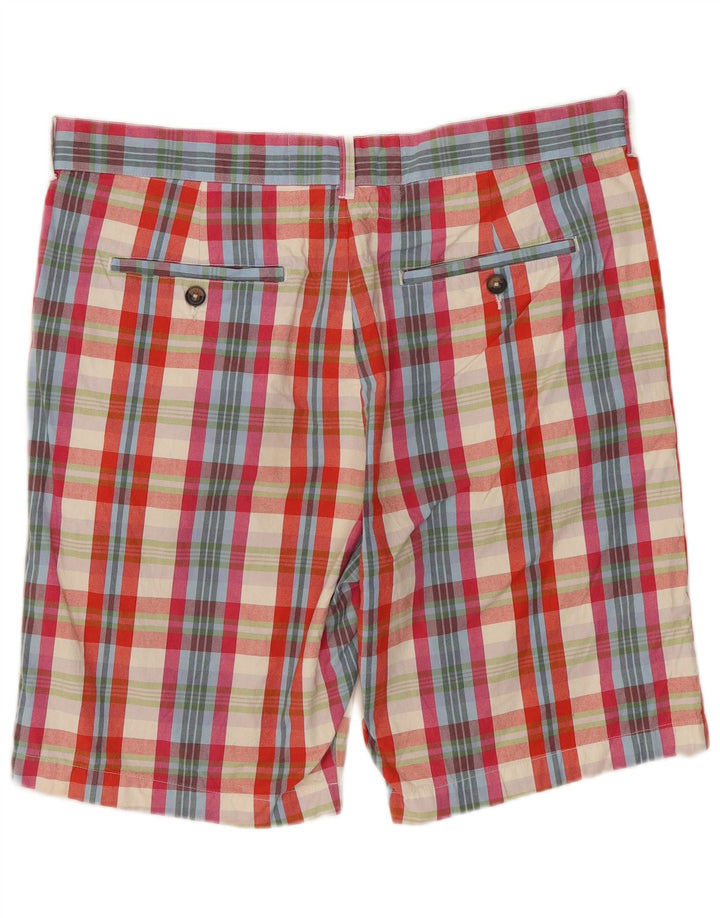 Pantaloni scurți chino pentru bărbați JACK WILLS W34, bumbac cu carouri multicolore mari