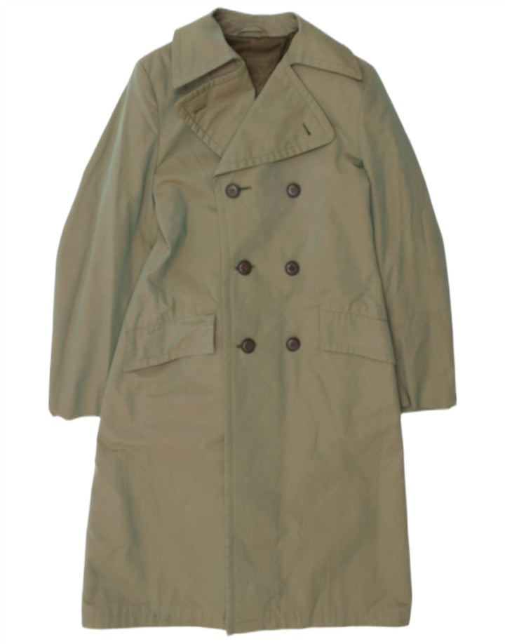Palton dublu pentru bărbați vintage UK 34 XS verde