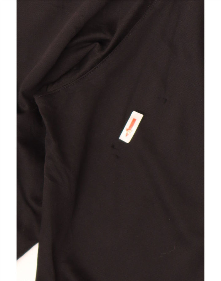 Pantaloni de trening Capri Adidas pentru femei UK 14 Poliester mediu negru