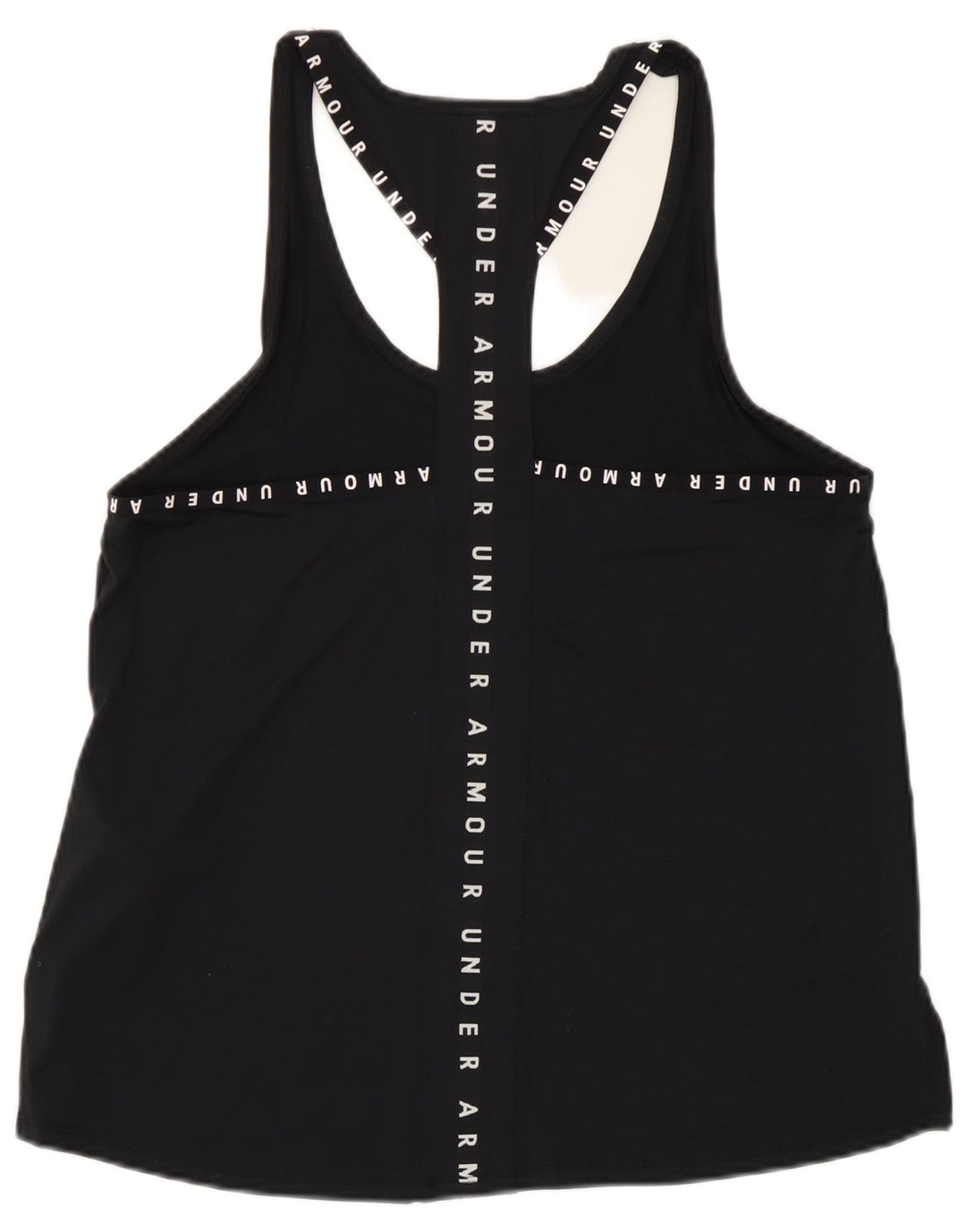 Top cu vestă grafică Under Armour pentru femei Heat Gear UK 14 Poliester mediu negru