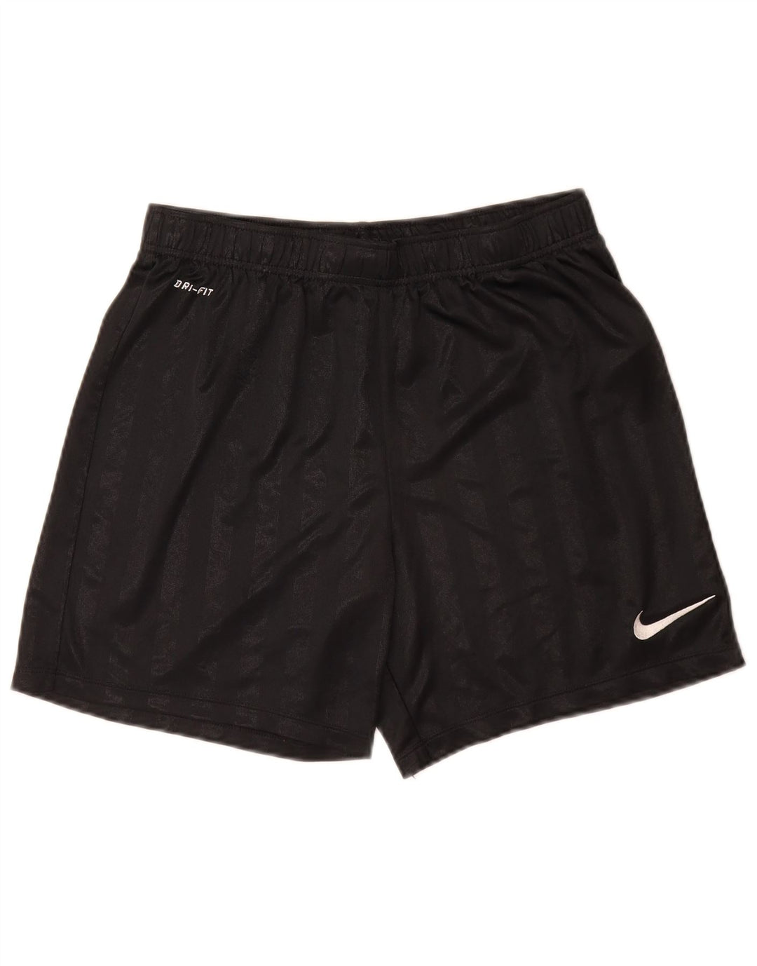 Pantaloni scurți sport Nike Dri Fit pentru bărbați, poliester cu dungi medii, negre