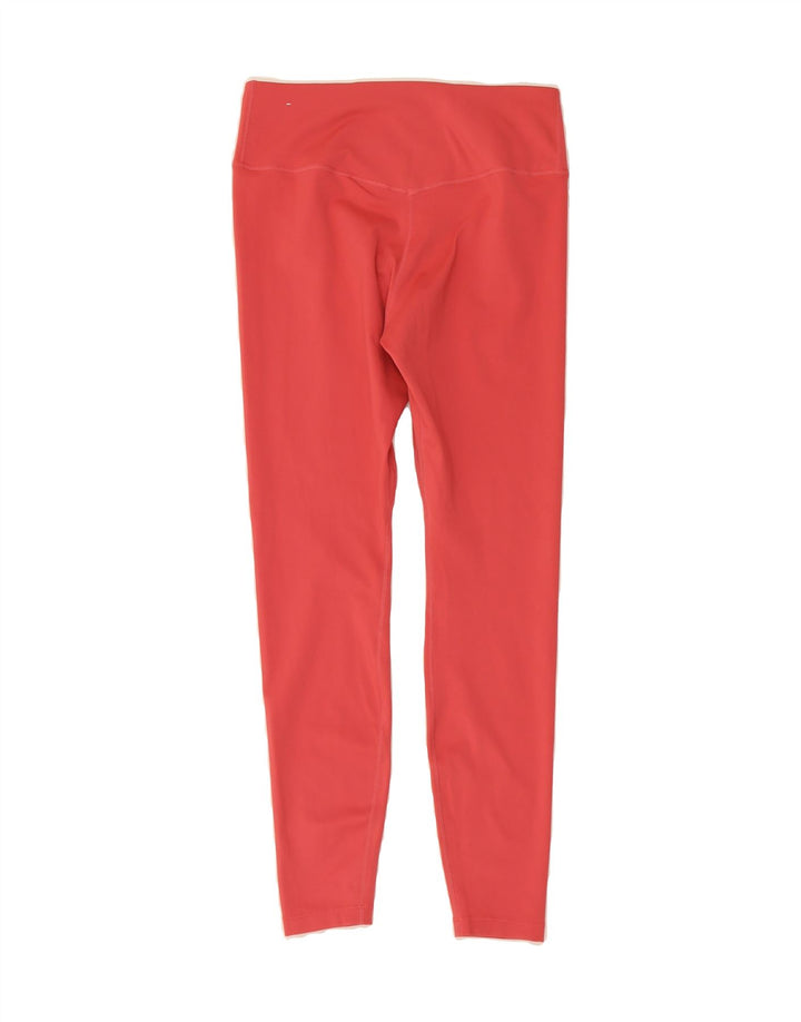 NIKE Womens Dri Fit Leggings UK 14 Medium  Red Polyester Vintage Nike and Second-Hand Nike from Messina Hembry 