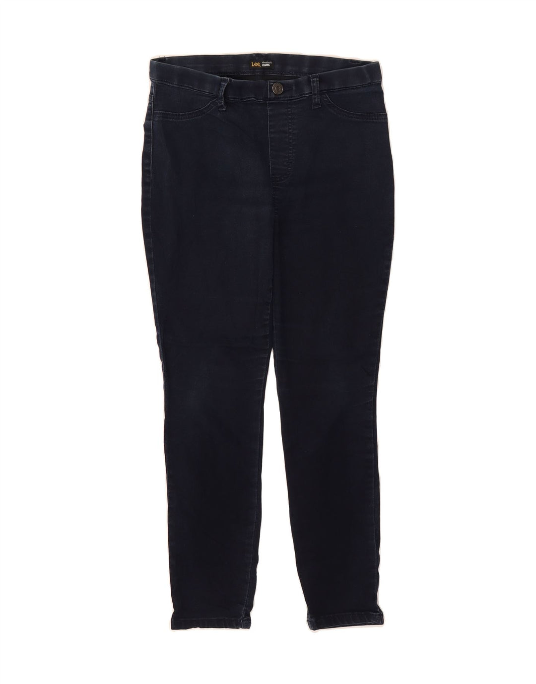 LEE Womens Petite Crop Slimming Jegging Jeans Medium W30 L25 Navy Blue Vintage Lee and Second-Hand Lee from Messina Hembry 