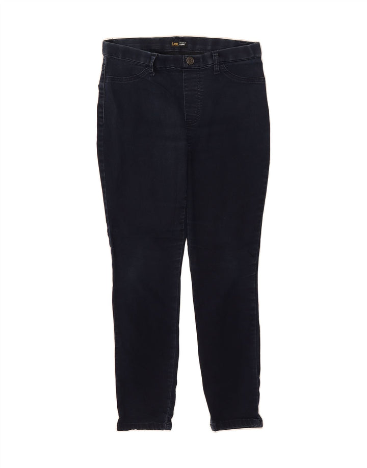 LEE Womens Petite Crop Slimming Jegging Jeans Medium W30 L25 Navy Blue Vintage Lee and Second-Hand Lee from Messina Hembry 