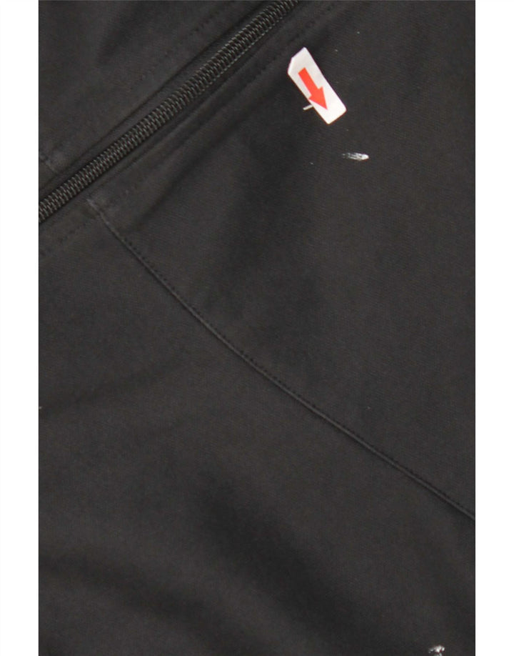 Jachetă de top pentru trening grafic Reebok pentru bărbați, mare, negru, bumbac color bloc