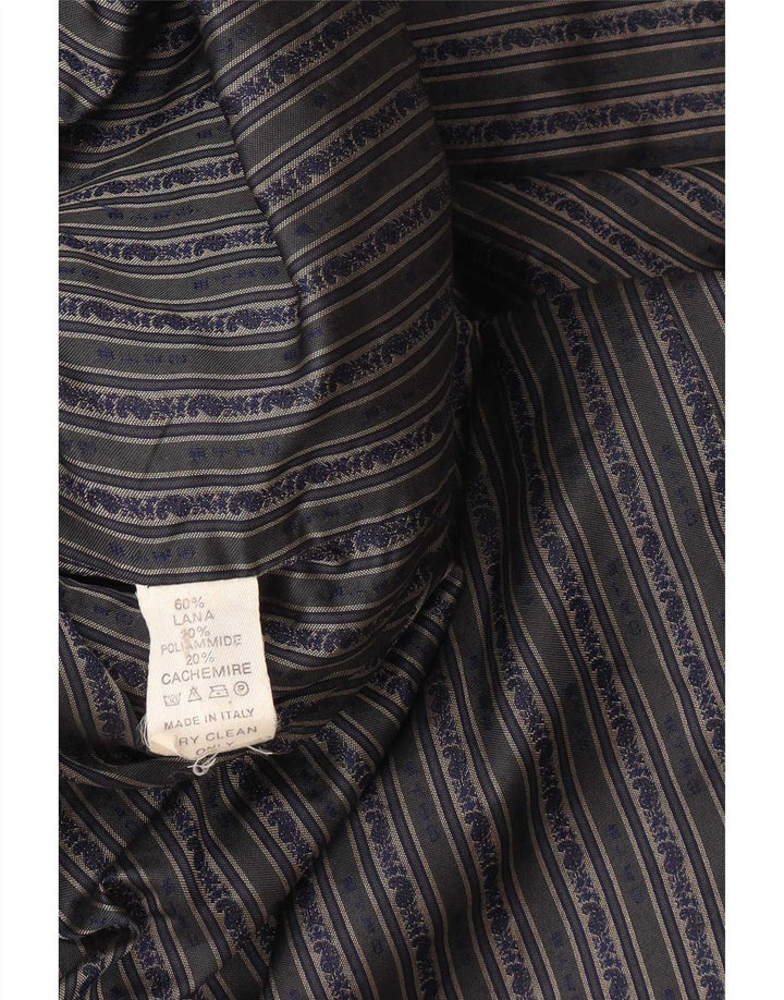 Palton dublu pentru bărbați Etro UK 42 XL Lână bleumarin