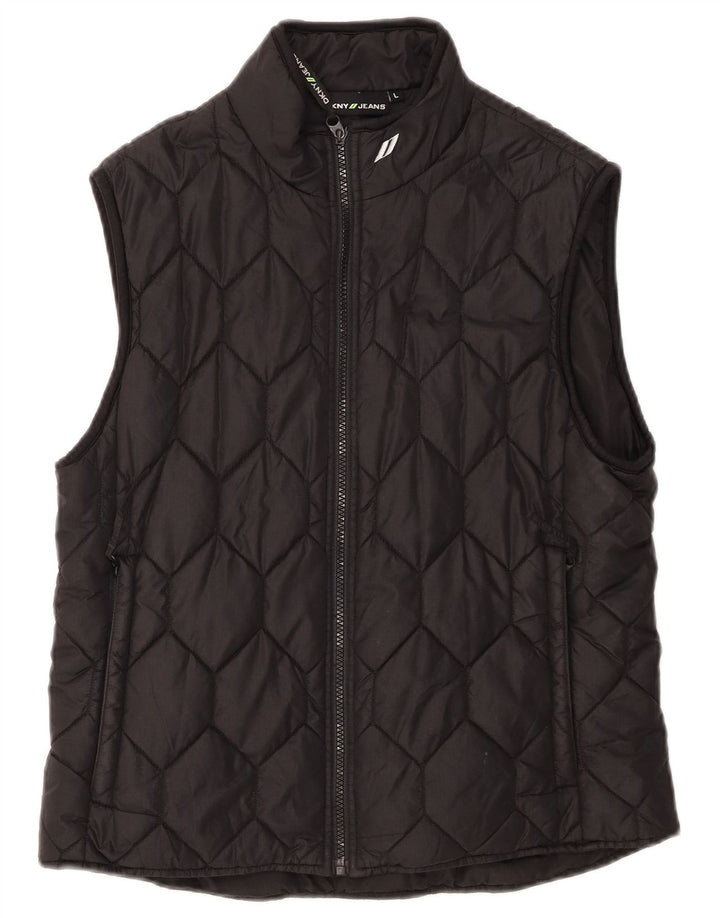 Gilet căptușit pentru băieți Dkny 11-12 ani, mare, negru, nailon