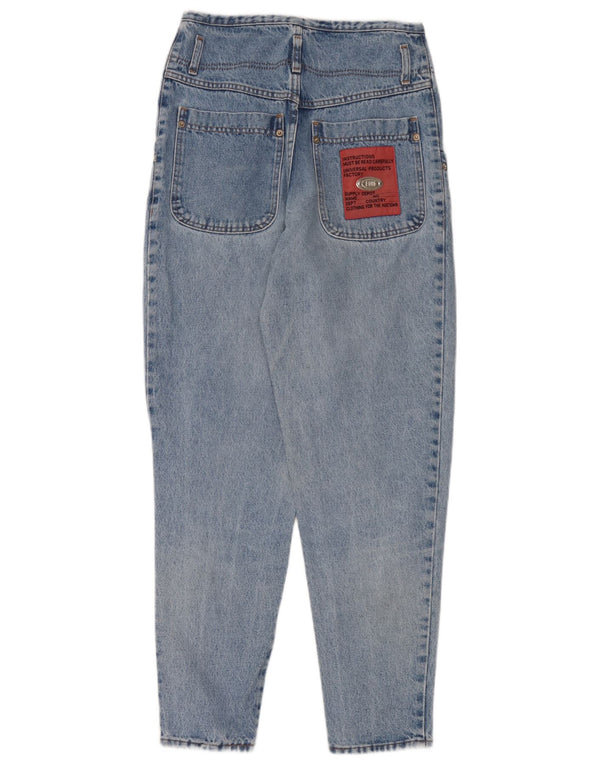 Blugi conici de damă vintage L28 L29 Bumbac albastru