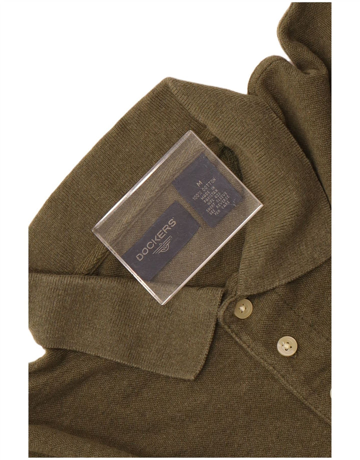 Tricou polo Dockers pentru bărbați, bumbac kaki mediu