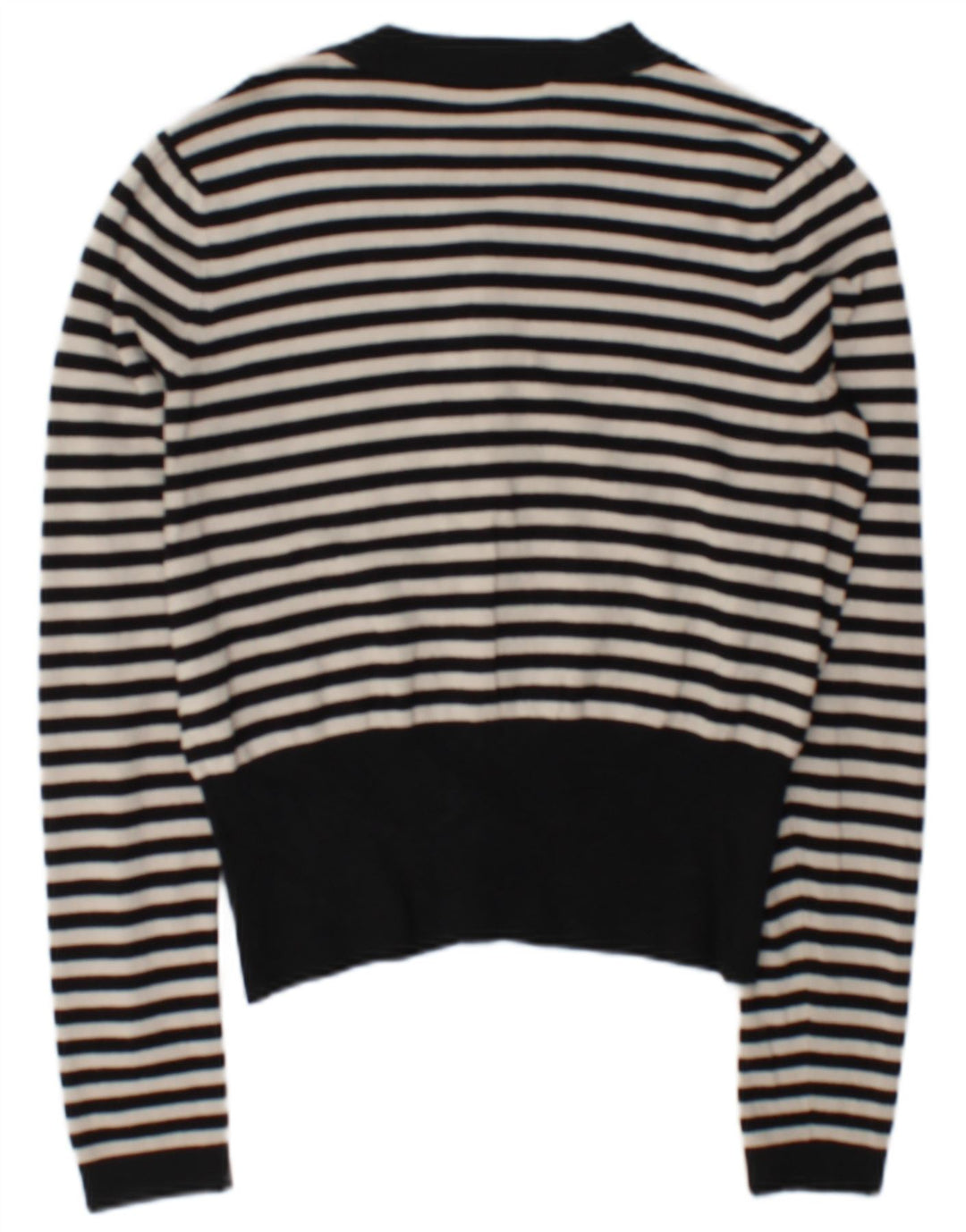 Pulover cardigan pentru femei Coast UK 12 Medium Black Striped Viscose