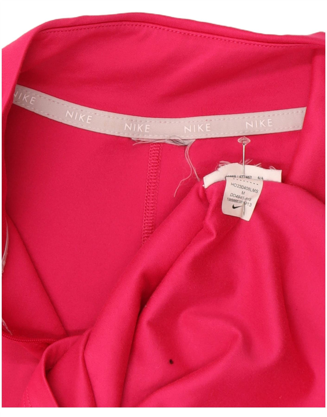 Top de trening Nike pentru femei, cu fermoar și gât, roz mediu, UK 14