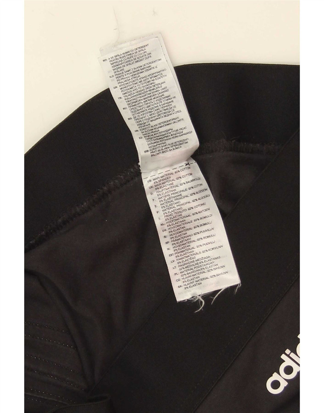 Leggings pentru femei Adidas UK 12/14 bumbac mediu negru