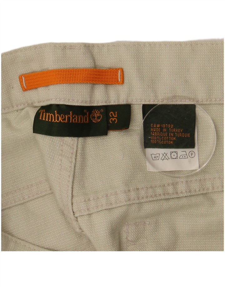 Pantaloni casual drepti pentru bărbați TIMBERLAND L32 L33 bumbac bej