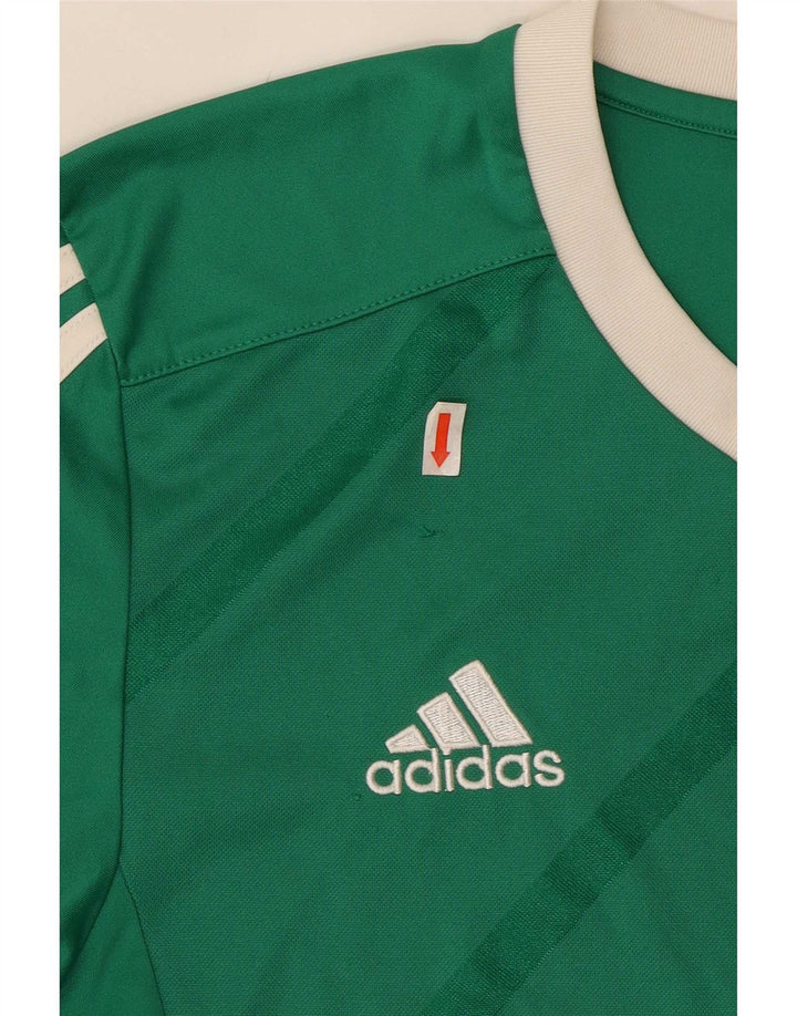 Top cu mânecă lungă pentru bărbați Adidas, poliester cu dungi verzi mici