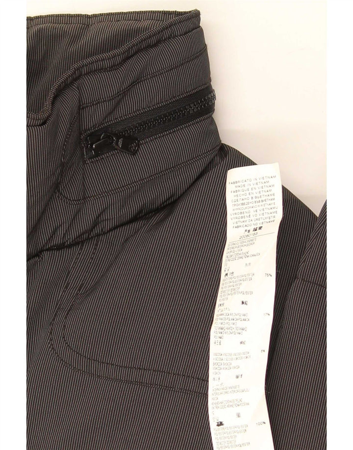 Jachetă căptușită cu glugă Benetton pentru bărbați IT 52 XL Gri poliester color bloc